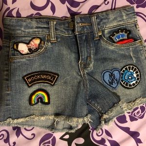 Hudson girls patchwork shorts